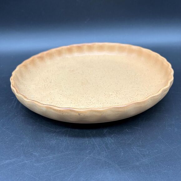 Vintage Gold Yellow Pie Plate Dish Moose Bear (Bjml) - Picture 5 of 6